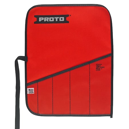 Wrench Roll, Red, Canvas, 5 Pockets MPN:J25TR06C
