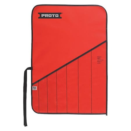 Wrench Roll, Red, Canvas, 7 Pockets MPN:J25TR32C
