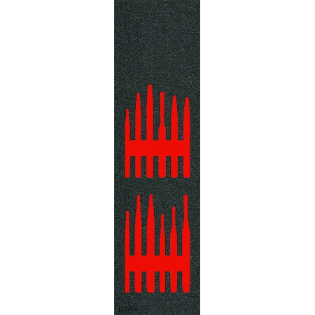Foam Inserts, Black/Red, 16