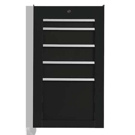 550S Series Tool Cabinet, 5 Drawer, Black, Steel, 19 in W x 25-1/4 in D x 34 in H MPN:J551934-5BK-SC