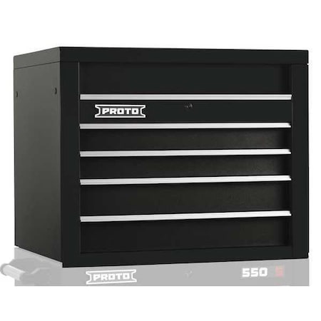 550S Series Top Chest, 4 Drawer, Black, Steel, 34 in W x 25-1/4 in D x 27 in H MPN:J553427-4BK