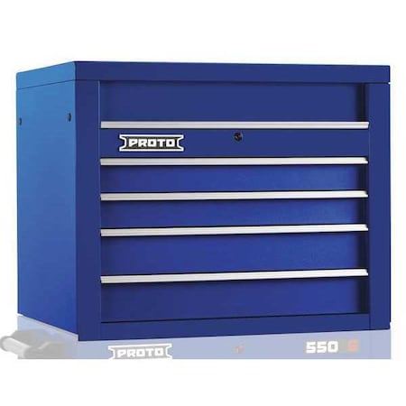 550S Series Top Chest, 4 Drawer, Blue, Steel, 34 in W x 25-1/4 in D x 27 in H MPN:J553427-4BL