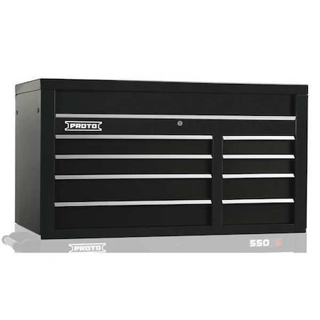 550S Series Top Chest, 8 Drawer, Black, Steel, 50 in W x 25-1/4 in D x 27 in H MPN:J555027-8BK