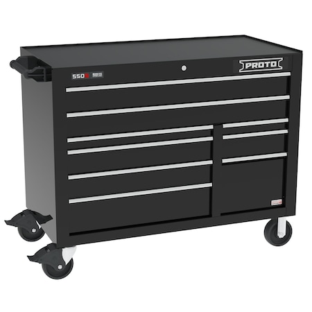 550 Series Tool Cabinet, 9 Drawer, Black, 50 in W x 25-1/4 in D x 41 in H MPN:J555041B-9BKPD