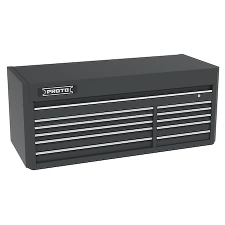 550 Series Top Chest, 10 Drawer, Dual Black, Steel, 66 in W x 27 in D x 27 in H MPN:J556627B-10DB