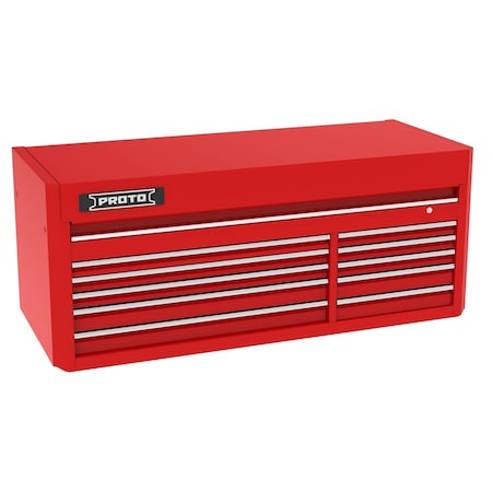 550 Series Top Chest, 10 Drawer, Red, Steel, 66 in W x 27 in D x 27 in H MPN:J556627B-10RD
