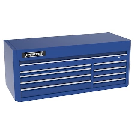 550 Series Top Chest, 8 Drawer, Blue, Steel, 66 in W x 27 in D x 27 in H MPN:J556627B-8BL