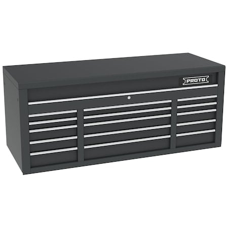 550 Series Top Chest, 15 Drawer, Dual Black, 67 in W x 25-1/4 in D x 27 in H MPN:J556727B-15DB