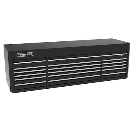 550 Series Top Chest, 15 Drawer, Black, Steel, 88 in W x 27 in D x 27-1/4 in H MPN:J558827B-15BK