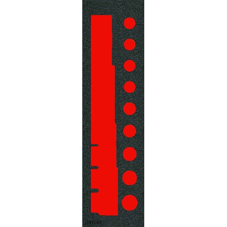 Foam Inserts, Black/Red, 16