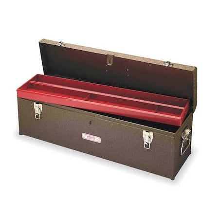 Tool Box, Steel, Brown, 32 in W x 8-1/2 in D x 9-1/2 in H MPN:J9979-NA