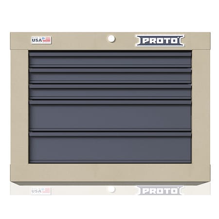 Velocity Top Chest, 5 Drawer, Desert Tan, Steel, 27 in W x 22-1/2 in D x 20 in H MPN:JSTV2720CS05DT