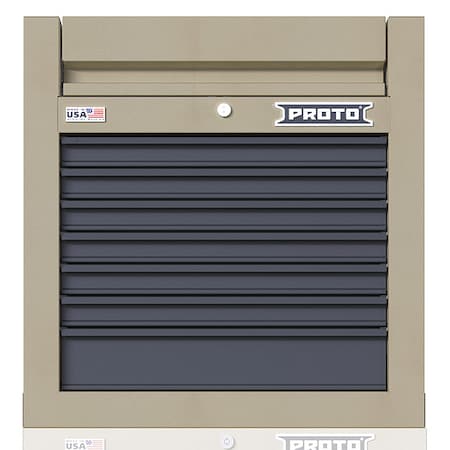 Velocity Top Chest, 7 Drawer, Desert Tan, Steel, 27 in W x 22-1/2 in D x 28 in H MPN:JSTV2728CS07DT