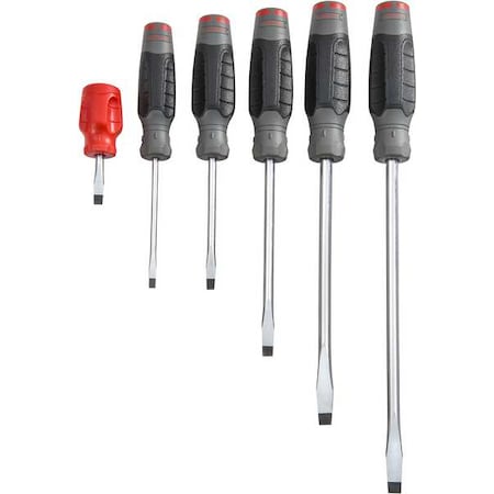 6PC Round Flat Blade Scrw Set MPN:J1206SRFF