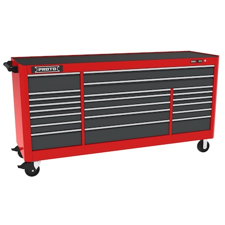 Proto Workstation 88 IN21 Drawer Red/Gray MPN:J558846B-21SG