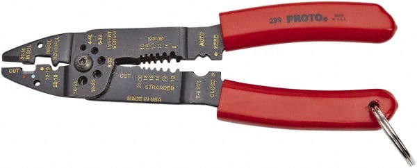 Wire Stripper: 22 AWG to 10 AWG Max Capacity MPN:J299-TT