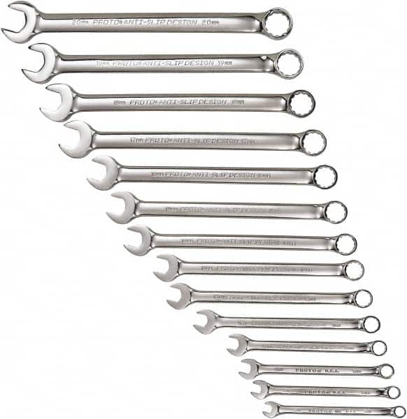 Combination Wrench Set: 14 Pc, Metric MPN:J1200HM14T5