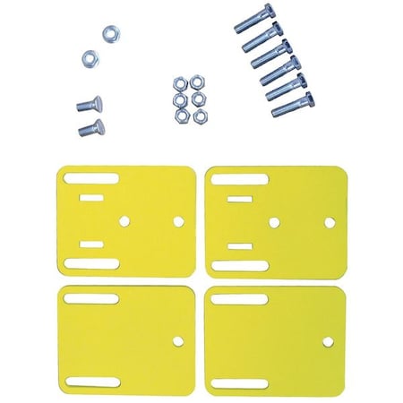 Mount Bracket, Pwdr Ct, Flatbar 4 in. W MPN:LSG-FB-2205 PCY