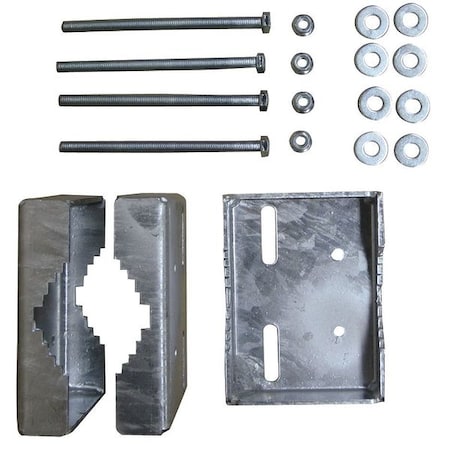Mount Bracket, Galv, Large Pipe 2-4 in dia MPN:LSG-LP-2204 GAL