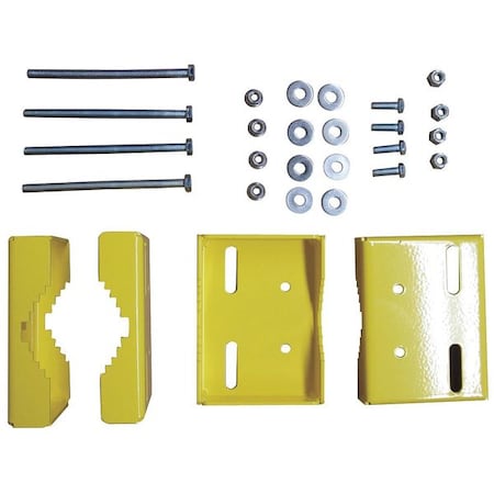 Mnt Brkt, Pwdr Ct, Large Pipe 2-4 in dia MPN:LSG-LP-2204 PCY