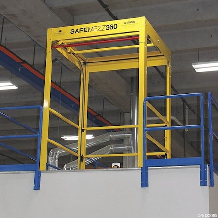 Safety Gate, 95 inx68 in, Yellow MPN:SMZMM060