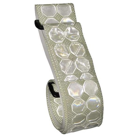 Reflective Belt, White, 55 In, Polymer MPN:9-3012507