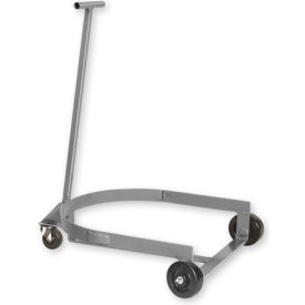 Pucel™ LBR-909H Low Drum Dolly Truck with Hinged Handle - Orange LBR-909H-ORANGE