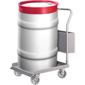 Pucel™ DT-25 Drum Dolly Truck with Semi-Steel Casters - Gray DT-25-S-GRAY