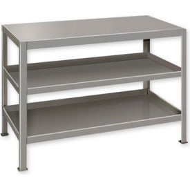Pucel™ Stationary Machine Table W/ 3 Shelves 36