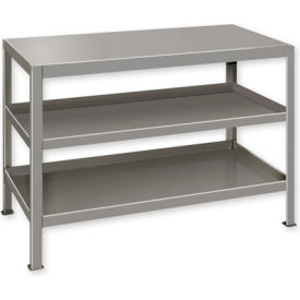 Pucel™ Stationary Machine Table W/ 3 Shelves 36