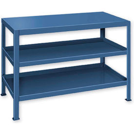Pucel™ Stationary Machine Table W/ 3 Shelves 36