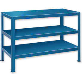 Pucel™ Stationary Machine Table W/ 3 Shelves 72