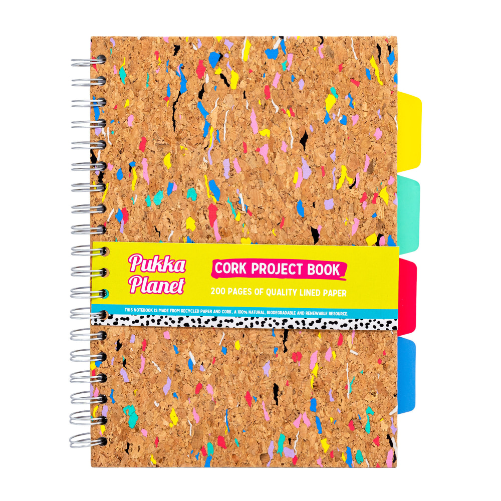Pukka Pads B5 Project Book, Cork, 7in x 10in, 5-Subject, 200 Pages MPN:PUK9856SPP