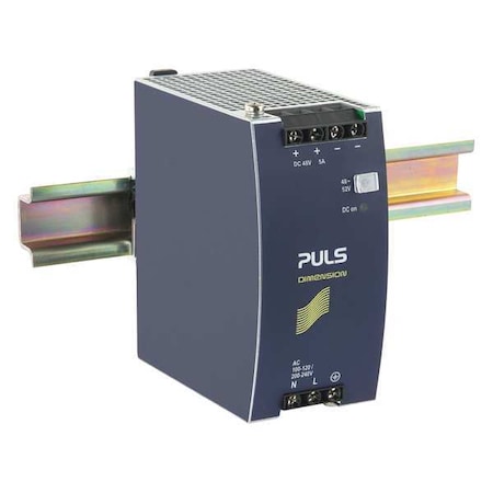 DC Power Supply, 100/120V AC; 200/240V AC, 48/52V DC, 240 W, 5 A, DIN Rail MPN:CS10.481