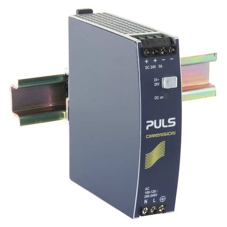 DC Power Supply, 100/120V AC; 200/240V AC, 24/28V DC, 120 W, 4.3 A, DIN Rail MPN:CS5.241
