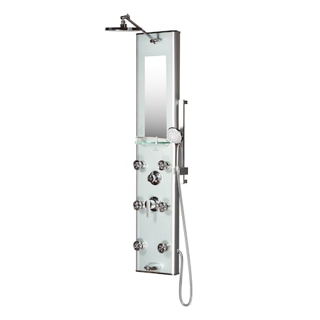 Silver Glass Shower Panel-Kihei Ii Showerspa MPN:1013-GL