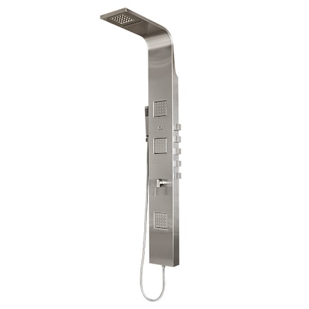 Matte Brushed Stainless Steel Shower Panel-Waimea Showerspa MPN:1034