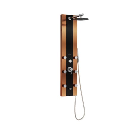 Black Glass Shower Panel-Rio Showerspa MPN:1049B-BN