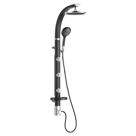 Shower System, Black, Wall MPN:1017-B