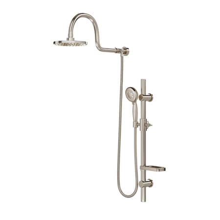 Shower System, Brushed Nickel, Wall MPN:1019-BN