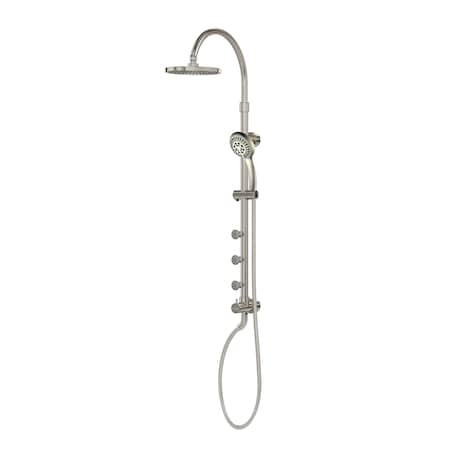 Shower System, Brass and ABS Shower Head: 8