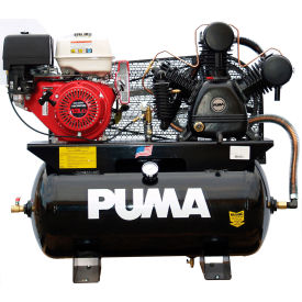 Puma TUK-13030HGE 13HP Stationary Gas Compressor 30 Gal 175 PSI 24 CFM Honda Electric/Recoil TUK-13030HGE