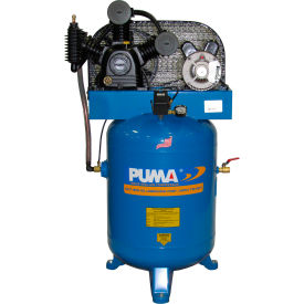 Puma TE-3040V 3 HP Two-Stage Compressor 40 Gallon Vertical 175 PSI 10.2 CFM 1-Phase 208-230V TE-3040V