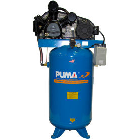 Puma TUK-5080VM 5 HP Two-Stage Compressor 80 Gallon Vertical 175 PSI 22 CFM 1-Phase 230V TUK-5080VM