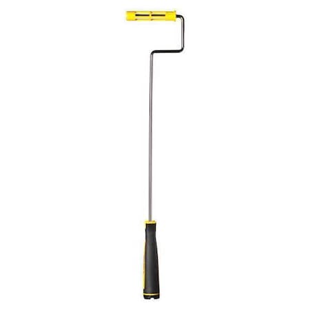 Mini Paint Roller Frame, Cageless, Rubber Handle, 4-1/2