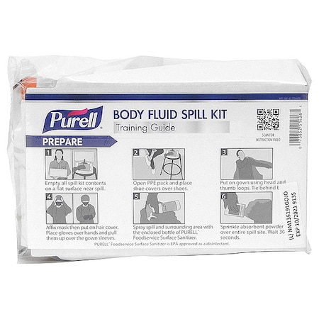 Spill Kit Refill, 1 L Volume Absorbed per Kit, 8 oz Capacity, Bag, Clear, 11 MPN:3841-02-RFL