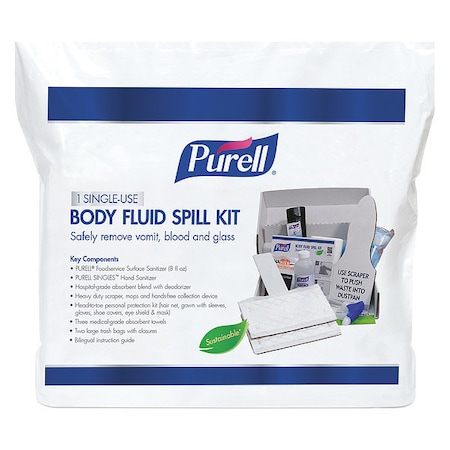 Spill Kit, 1 gal Volume Absorbed per Kit, 2 gal Capacity, Bag, White, 11 MPN:3841-16-ECO