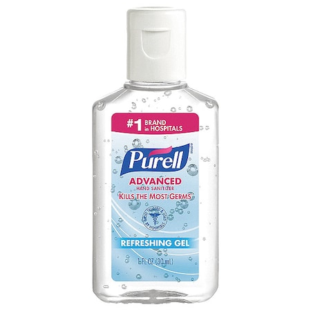 Advanced Hand Sanitizer Gel, 1oz Bottle, PK250 MPN:3901-2C-250