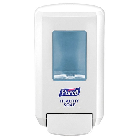 Soap Dispenser, Wall Mount, Manual, Push-Style, White MPN:5130-01