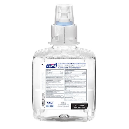 Sanitizer, Cartridge, Foam, 1200mL, PK4 MPN:5151-04